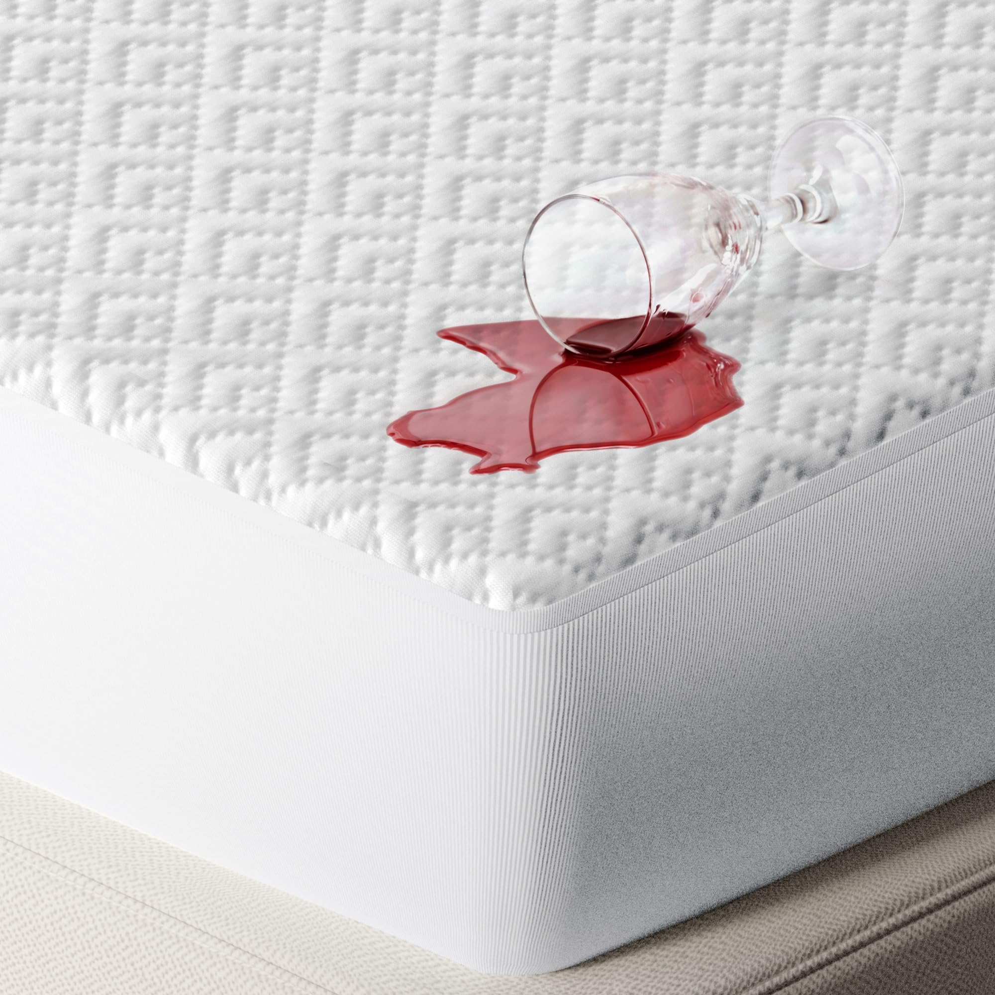 Niagara Queen Mattress Protector Waterproof Premium Mattress Cover Viscose Made From Bamboo 60X80 Non Noisy Cooling Breathable U